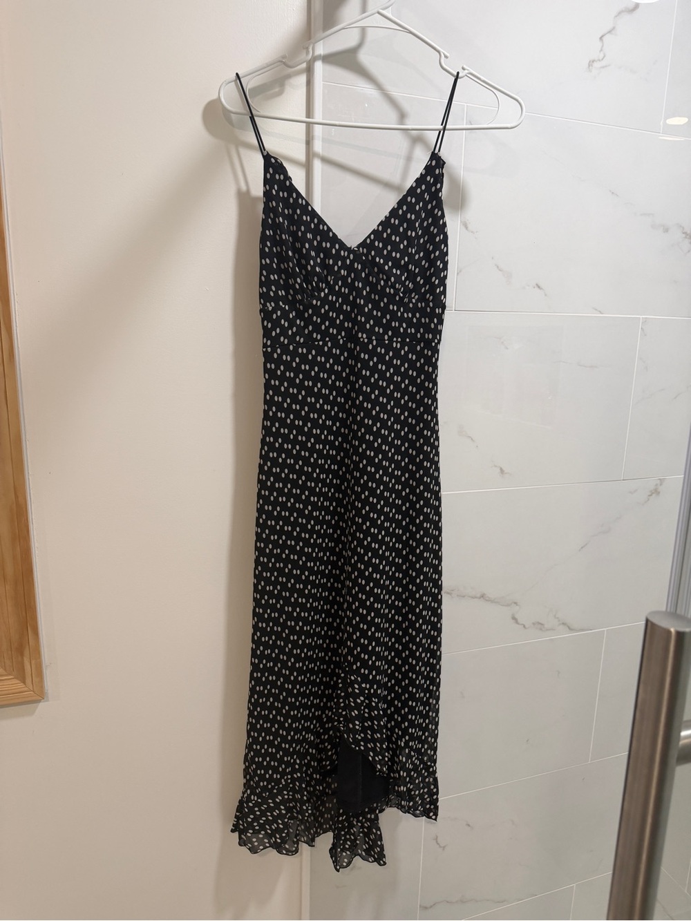 Vintage Polka Dot Midi Slip Dress